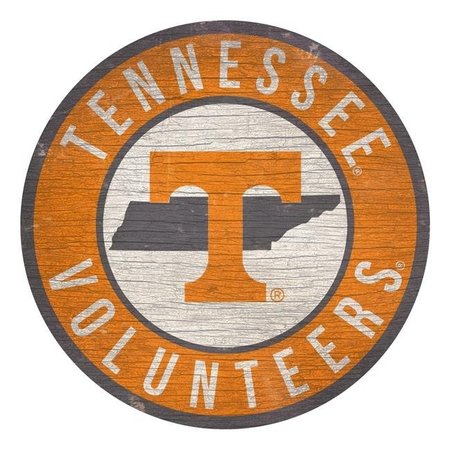 FAN CREATIONS Tennessee Volunteers Sign Wood 12 Inch Round State Design 7846020189
